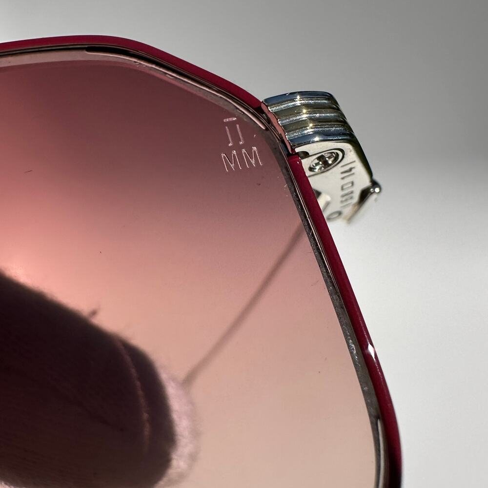 Jacques Marie Mage Jagger Empire Aviator Sunglasses Titanium x/350 Burgundy - Picture 9 of 16